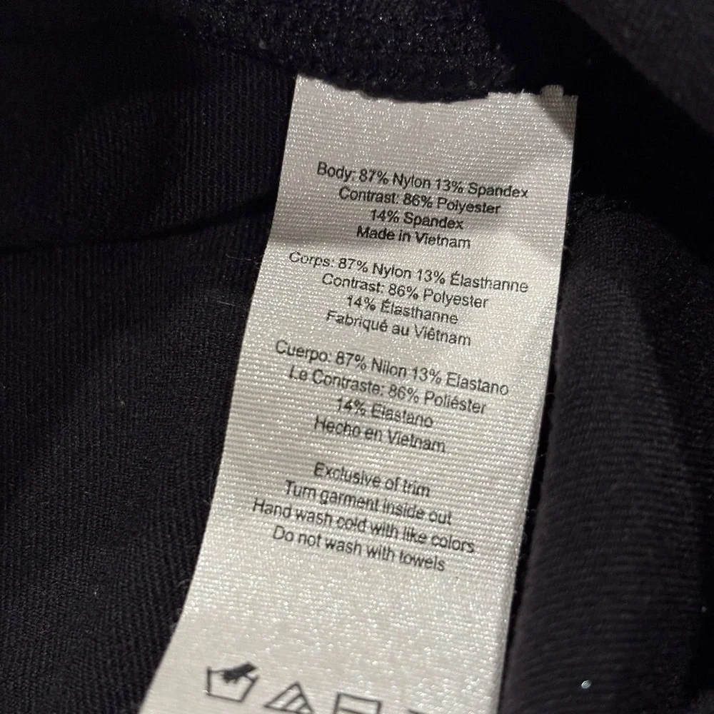 Alo Yoga Leggings Womens XL Moto High Waist Black Athletic Activewear Black